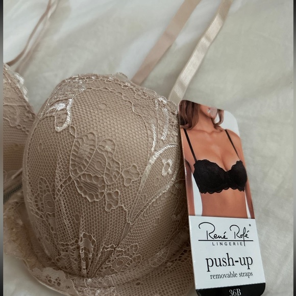Rene Rofe push up removable straps 36B beige - Picture 2 of 4